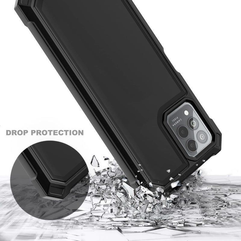 NZND Case for T-Mobile REVVL 6 Pro 5G / REVVL 6X Pro 5G with [Built-in Screen Protector], Full-Body Shockproof Protective Rugged Bumper Cover, Impact Resist Phone Case (Black) - Image 5